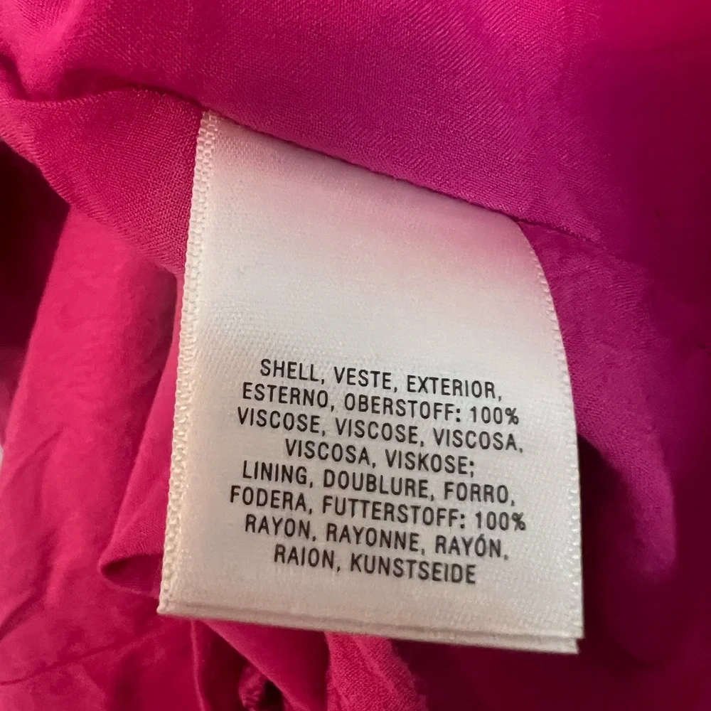 Maeve by Anthropologie resort faux wrap pink dress size 6 - Picture 4 of 5